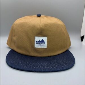 Patagonia Tan and blue Range Cap adjustable NEW